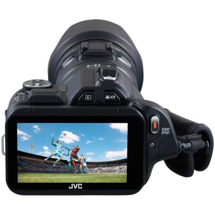 Видеокамера JVC GC-PX100V, Full HD, Wi-Fi, Черна