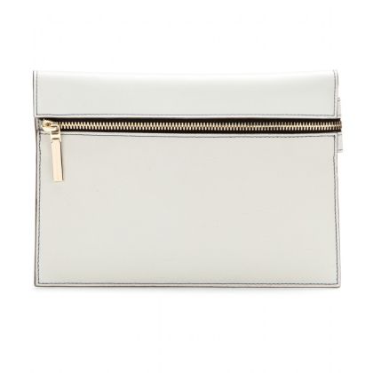 Small Zip leather clutch