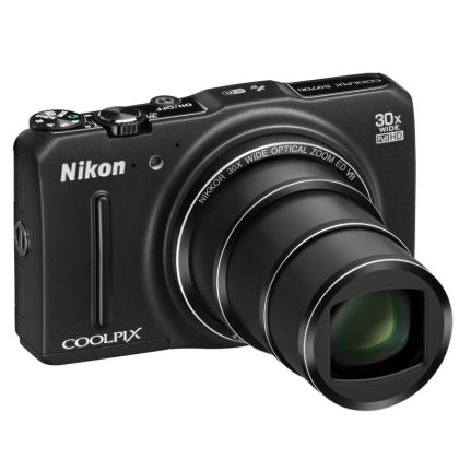 Дигитален фотоапарат Nikon COOLPIX S9700, 16MP, Wi-Fi, GPS, Черен